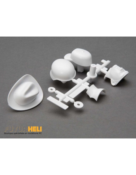 Axial Tête pilote + chapeaux casque casquette à peindre