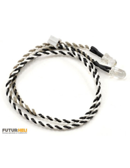 Axial led double blanche AX24252