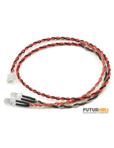 Axial led double rouge AX24253