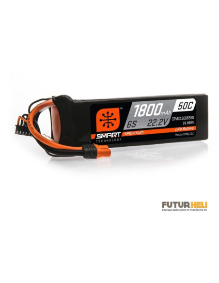Lipo 1800 mAh 6S 50C Smart Spektrum prise IC3