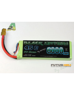 Lipo 6000 mAh 7,4v 11,1v 45C prise XT60