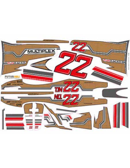 Mutiplex FunRacer planche déco Bronze 1-01782