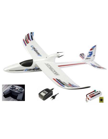 Multiplex EasyStar 3 RTF + radio (mode 2 et 4) + Batterie et Chargeur
