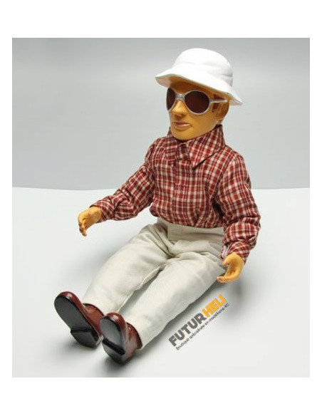 Pilote rouge 380 mm tissu avec jambes pliable