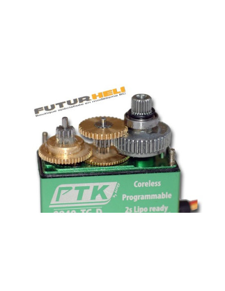 Pro-Tronik 9840 TG-D 30kg HV pignons titane - 2 roulements moteur Corless