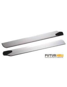 Hirobo pales bois 550 mm blanche pour shuttle lama/scheizer 30