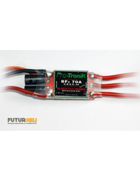 ESC 70A brushless 3/6S Bec 4A Pro-Tronik