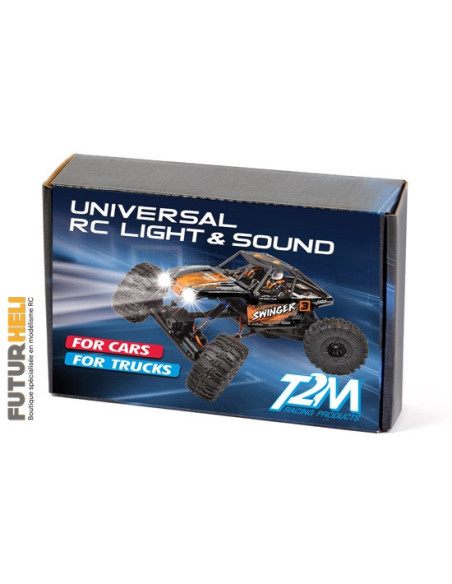 Kit Bruiteur + lumière voiture/camion/crawler T2M