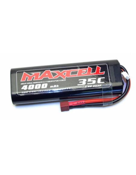 Batterie lipo 4000 mAh 11,1v 3S 40C coqué prise dean (T)