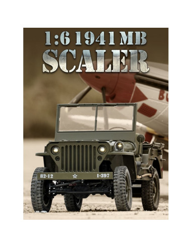 Jeep 1941 Artr 1/6eme + radio Rochobby