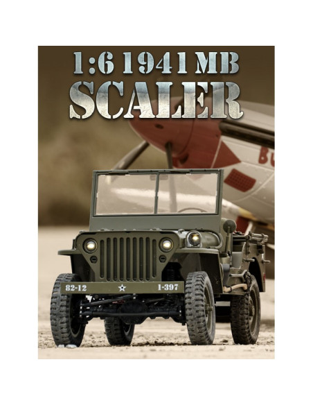 Jeep 1941 Artr 1/6eme + radio Rochobby