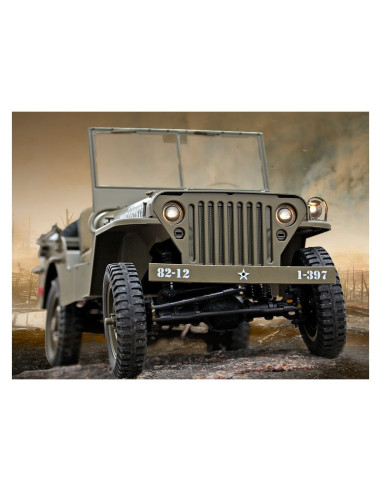 Jeep 1941 Artr 1/6eme + radio Rochobby