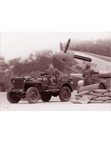 Jeep 1941 Artr 1/6eme + radio Rochobby