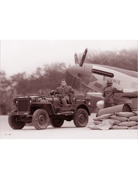 Jeep 1941 Artr 1/6eme + radio Rochobby