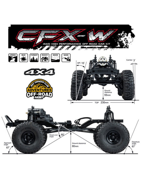 MST Kit crawler MST CFX-W JP1