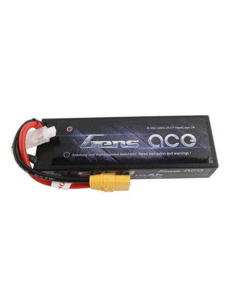 Gens Ace 5000 Mah 2S 7,4v 50C Coqué prise XT90