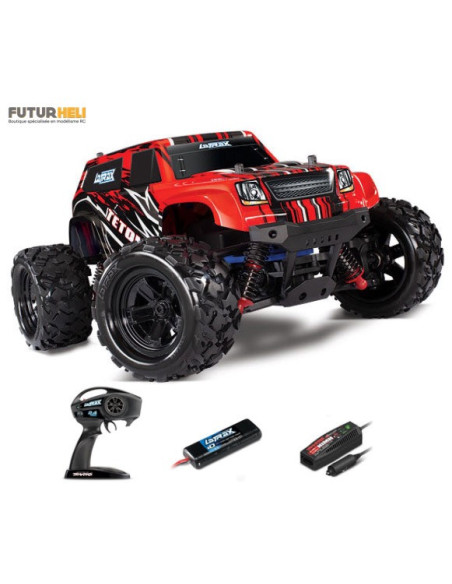 Traxxas Latrax teton 4WD Rouge + accu + chargeur 76054-1