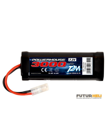 T2M Batterie 3000 Mah Nimh 7,2v prise Tamiya