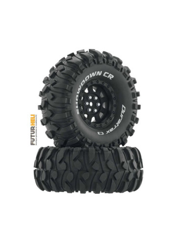 Duratrax roues crawler  (x2) Showdown CR C3 Mounted 1.9" noir