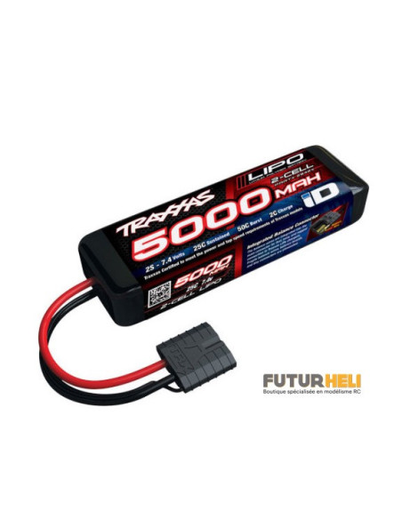 Traxxas Lipo 5000 Mah 2S prise ID