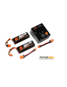 Set Batterie lipo 5000 MAh 4S Smart + Chargeur S2100 Spektrum