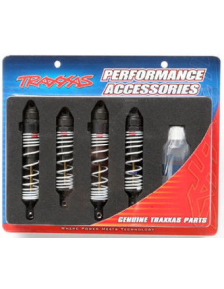 Traxxas 5862 Amortisseurs gros volumes complet AV et AR (4) + huile