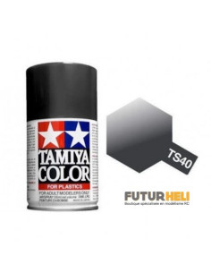 Tamiya TS40 noir metalisé Spray 100 ml