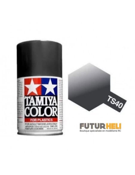 Tamiya TS40 noir metalisé Spray 100 ml