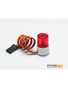 Gyrophare rouge 20 x 13 mm 7 choix de clignotements