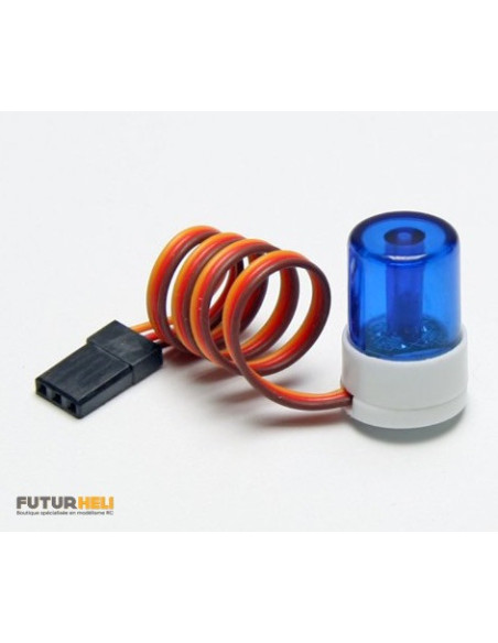 Gyrophare rouge 20 x 13 mm 7 choix de clignotements