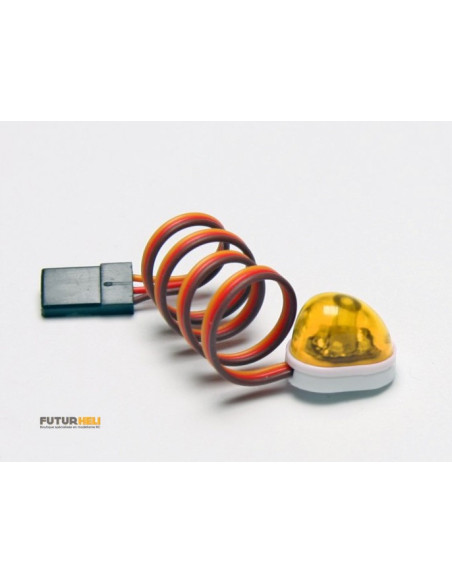 Gyrophare bleu 22x11x11mm 7 choix de clignotements