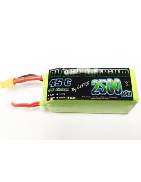 Lips 2500 mAh 4S 14,8v 35C Black Lithium