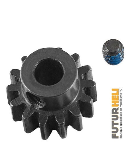 Pignon acier 16 dents module 1 pour arbre 5mm