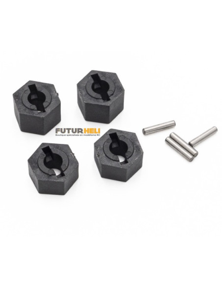 Funtek STX Hexagone de roues + clavettes (x4)