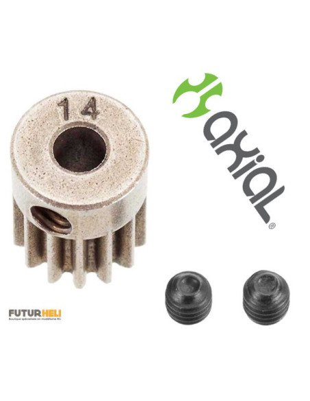 Pignon acier 14 dents module 48p AX30569