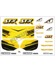 Planche de décoration jaune STX