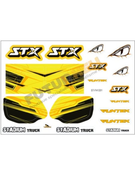 Planche de décoration jaune STX