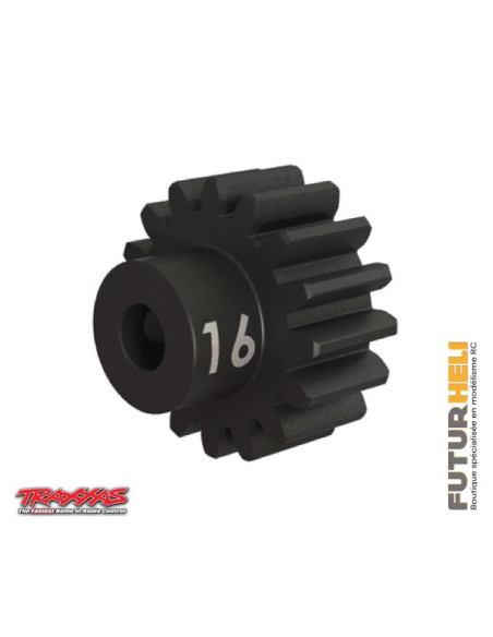 Pignon 16 dents acier trempé module 32 pour axe 2,3mm