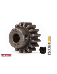 Pignon moteur 16 dents acier module 1 pour axe de 5mm