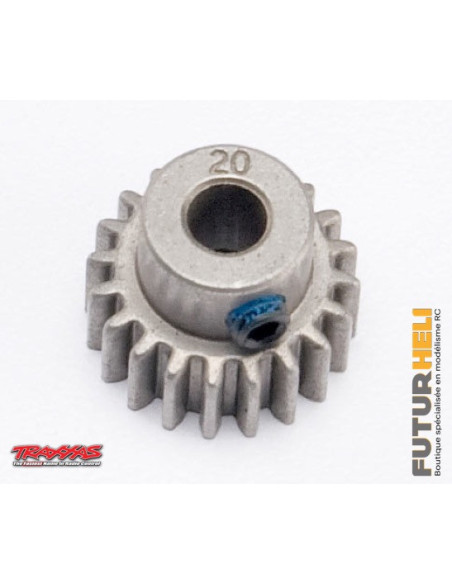 Pignon 20 dents module 0,8 compatible 32 axe de 5mm