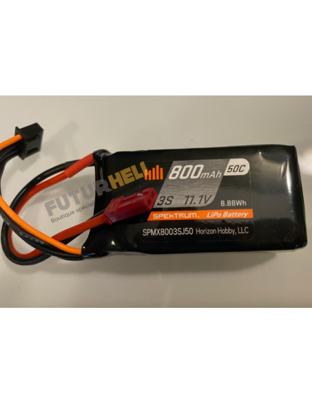 Batterie lipo 800 mAh 3s 11,1v 50C prise JST