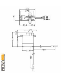 HS-5070MH 3,8 kg HV pignons metal 2