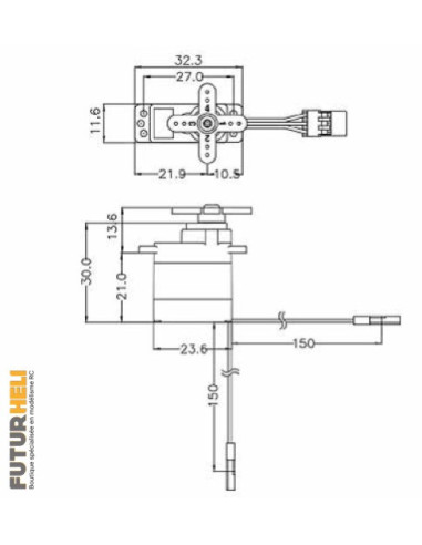 HS-5070MH 3,8 kg HV pignons metal