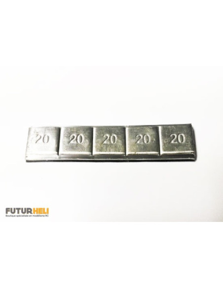 Plomb pour lest 100g (5x20g)