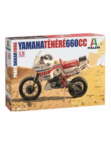 Maquette Yamaha Ténéré 660cc Paris-Dakar 1986 1/9 eme