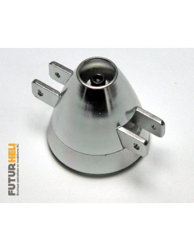 Cône alu 40mm ventilé axe 3/3,2/4/5 mm