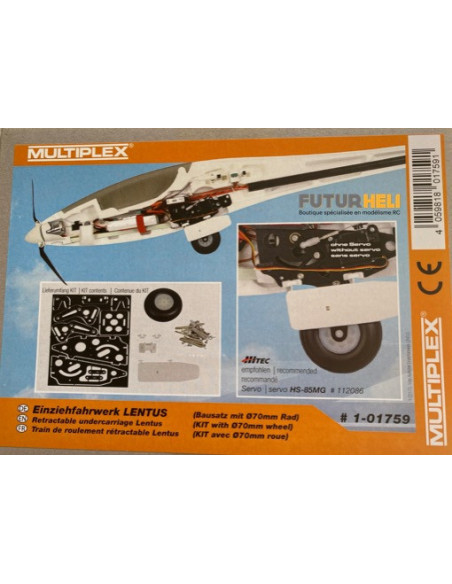 Lentus train rentrant + roue de 70mm