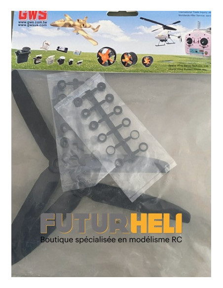 Helice tripales GWS 9X5 ( livré x2)