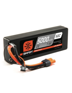 Batterie lipo 5000 mAh 2S 7,4v 50c Hardcase prise IC3