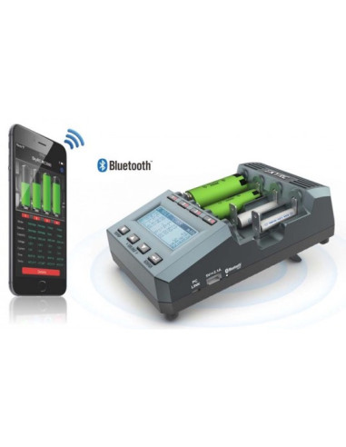 Chargeur MC3000 avec analyseur pour accus cylindriques